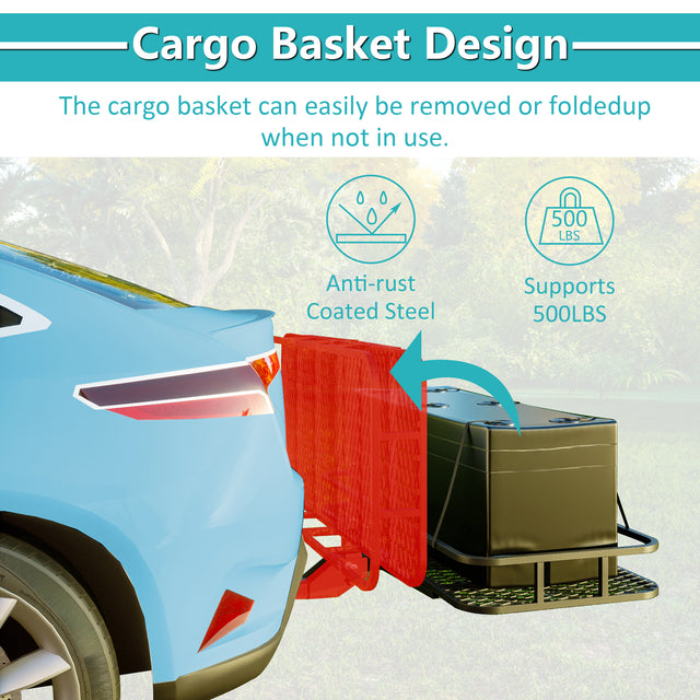 60" x 24" x 6" Folding Cargo Basket