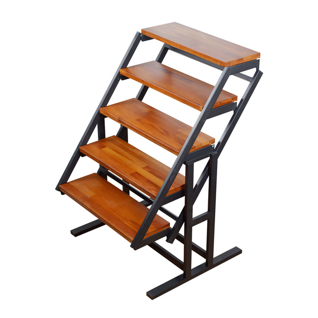 Conversion Solid wood table /shelf Wholesales folding table with convert shelf can be used as dining table or stand shelf