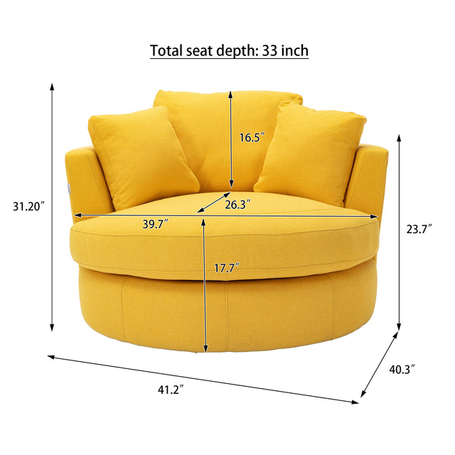 Modern  Akili swivel accent chair  barrel chair  for hotel living room / Modern  leisure chair