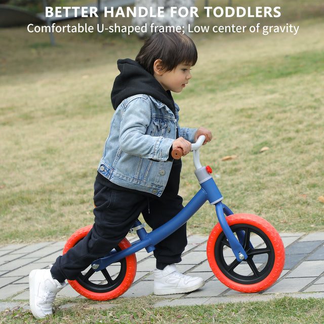 11inch Kids Balance Bike Adjustable Height Carbon Steel & PE Tires for 2-6 Years