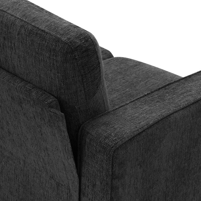 [VIDEO provided] [New]Modern 3-Piece Sofa Sets with Sturdy Metal Legs,Linen Upholstered Couches Sets Including 3-Seat Sofa, Loveseat and Single Chair for Living Room Furniture Set (1+2+3 Seat)