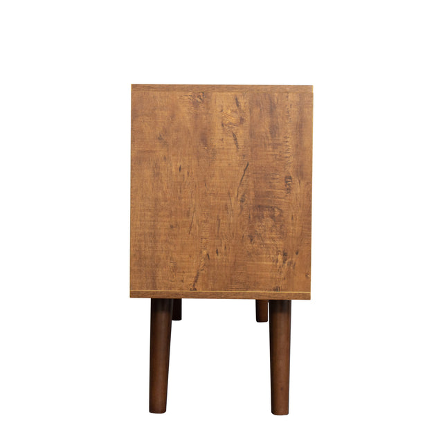 TV Stand Use in Living Room Furniture with 1 storage and 2 shelves Cabinet, high quality particle board,Walnut