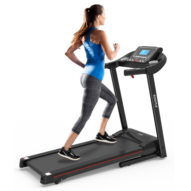 Fitshow App Home Foldable Treadmill with Incline, Folding Treadmill for Home Workout, Electric Walking Treadmill Machine 5" LCD Screen 250 LB Capacity Bluetooth Music