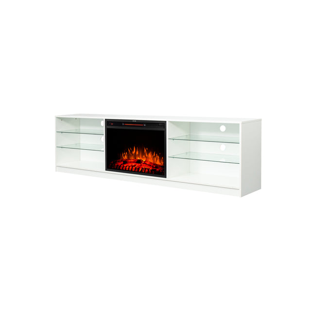 Electric Fireplace TV Console,White
