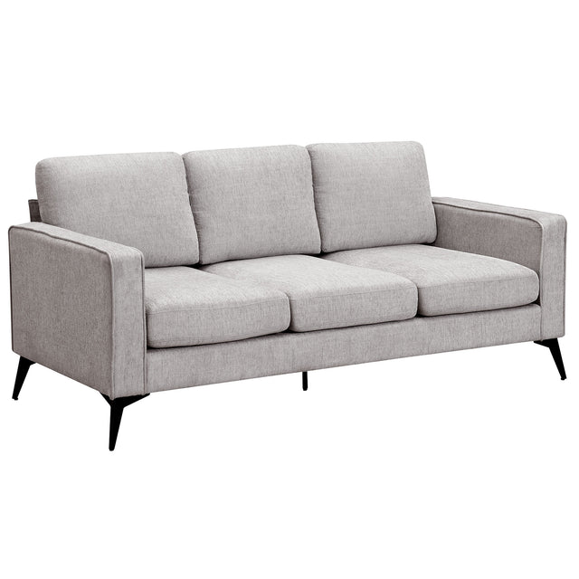 [VIDEO provided] [New]Modern 3-Piece Sofa Sets with Sturdy Metal Legs,Chenille Upholstered Couches Sets Including 3-Seat Sofa, Loveseat and Single Chair for Living Room Furniture Set (1+2+3 Seat)