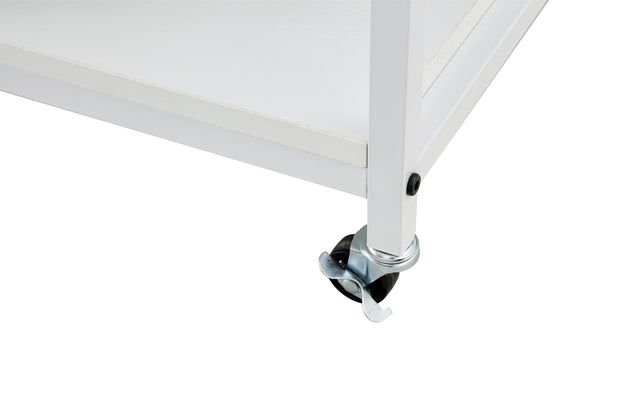 KITCH storage cabinet WHITE-Black, move with roller..