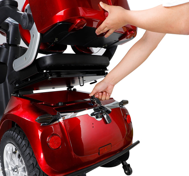 Fastest Mobility Scooter With Four Wheels For Adults & Seniors, Red 800W
