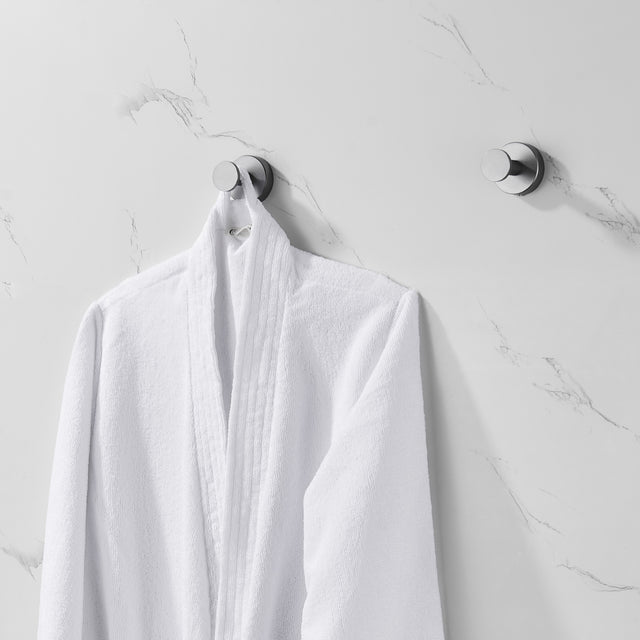 Round Base Wall Hanging Coat Hook with Screws- Gun Grey Towel Hook, 4 Pack, for Entry Shoe Cabinet, Wardrobe Bathroom Bedroom Furniture Hardware