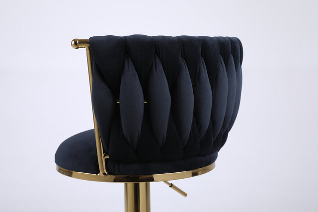 Bar Stools with Back and Footrest Counter Height Dining Chairs (2PCS/CTN)