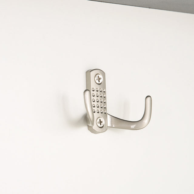 ON-TREND Two-tone Hall Tree with 4 Hooks and 3 Large Drawers, Coat Hanger, Entryway Bench, Storage Bench, 3-in-1 Design, for Entrance, Hallway (White)