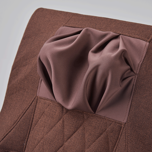 Full massage function-Air pressure-Comfortable Relax Rocking Chair, Lounge Chair Relax Chair with Cotton Fabric Cushion  Brown