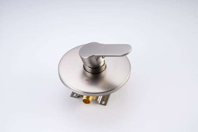 Shower Faucet Set, Wall Mount Round hower System Mixer Set, 10 Inch Rain Shower Head , Solid Brass, Rough-in Valve Included