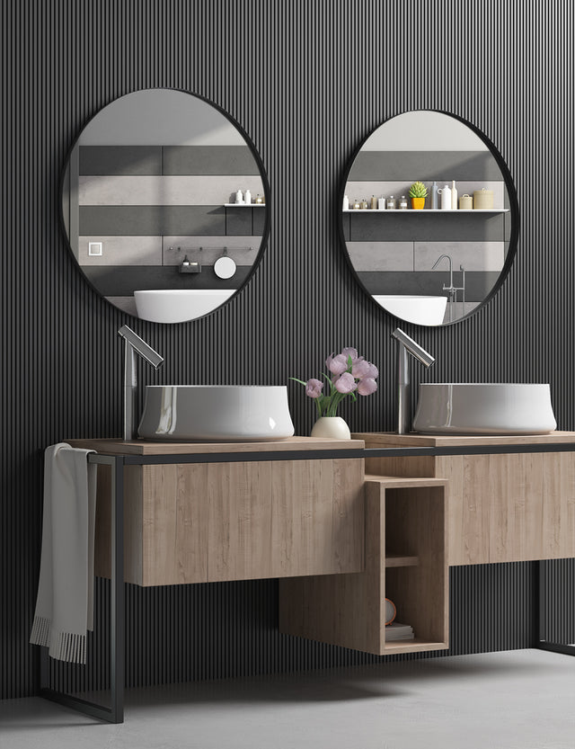 Metal Round Wall Mirror