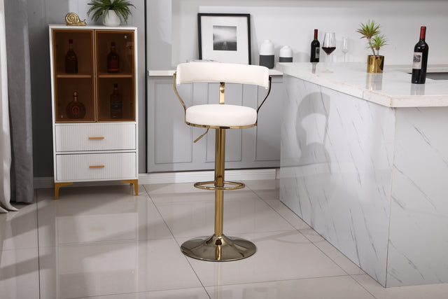 Bar Stools with Back and Footrest Counter Height Dining Chairs (1PCS/CTN)
