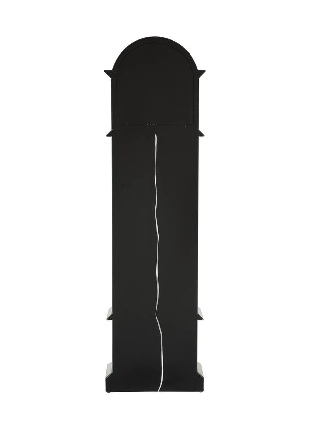 ACME Noralie GRANDFATHER CLOCK W/LED Mirrored & Faux Diamonds AC00352