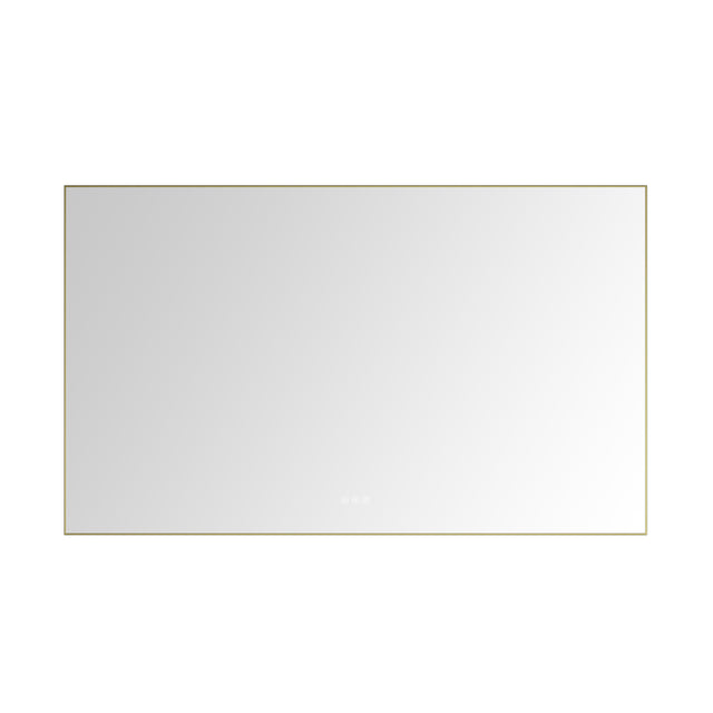 Super Bright Led Bathroom Mirror with Lights, Metal Frame Mirror Wall Mounted Lighted Vanity Mirrors for Wall, Anti Fog Dimmable Led Mirror for Makeup, Horizontal/Verti