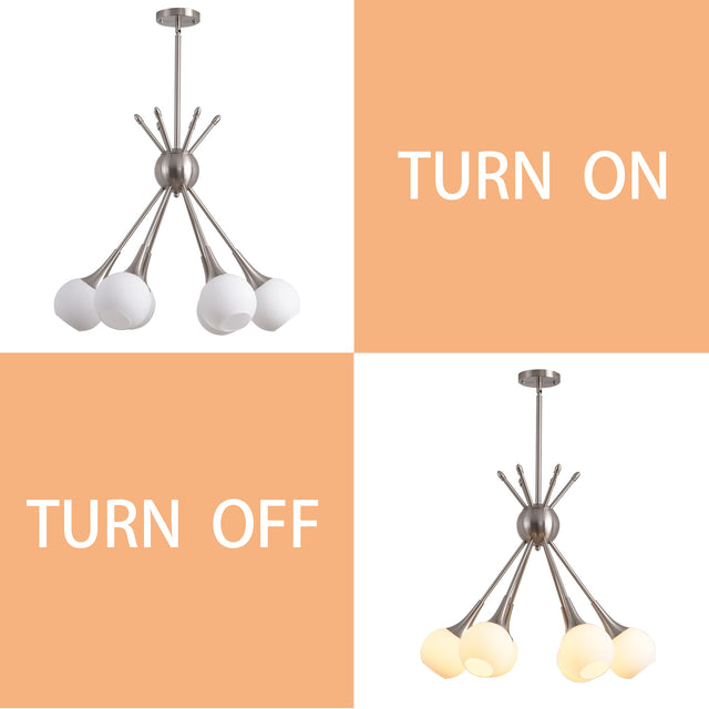 Modern American medieval branch golden chandelier 6 bulbs