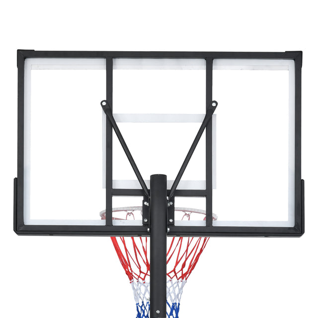 Portable Basketball Hoop Basketball System 4.76-10ft Height Adjustable for Youth Adults LED Basketball Hoop Lights, Colorful lights, Waterproof，Super Bright to Play at Night Outdoors,Good Gift for Kid