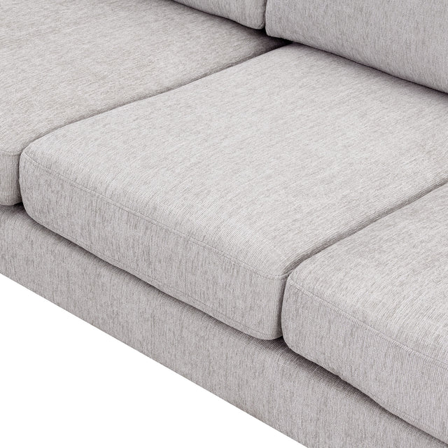[VIDEO provided] [New]Modern 3-Piece Sofa Sets with Sturdy Metal Legs,Chenille Upholstered Couches Sets Including 3-Seat Sofa, Loveseat and Single Chair for Living Room Furniture Set (1+2+3 Seat)