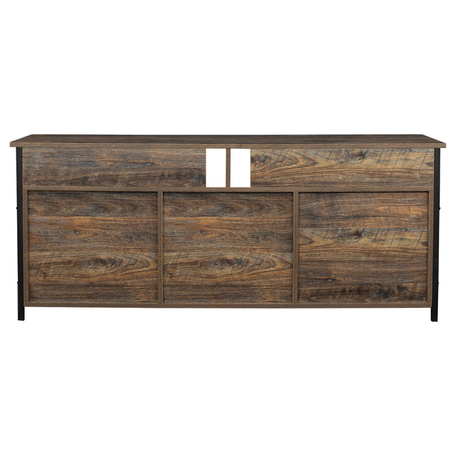 TV Stand ,Modern Wood Universal Media Console with Metal Legs, Home Living Room Furniture Entertainment Center, espresso