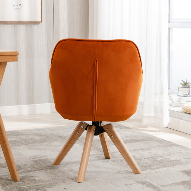 COOLMORE Solid Wood Tufted Upholstered Armless  home office  chair