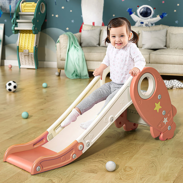 Toddler Slide Climber Set for Indoor Outdoor 3 Steps Freestanding Slide, Suitable Age1-5 Years Old Children Easy Set Up Baby Playset