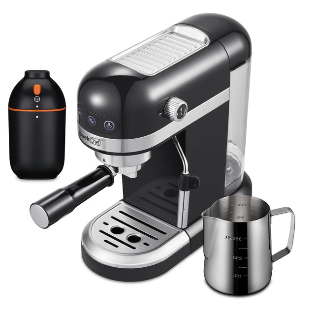 20 Bar Espresso Machine , 1350W High Performance, 1.4 Ldetachable transparent water tank, Thermo block beating system,With safety valve(Banned from selling on Amazon)