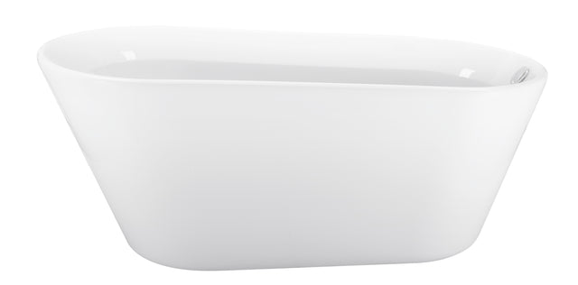 61" 100% Acrylic Freestanding Bathtub，Contemporary Soaking Tub，white Bathtub