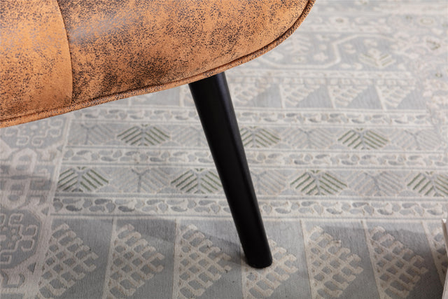 COOLMORE  Accent chair  Living Room/Bed Room, Modern Leisure  Chair  Coffee color Microfiber fabric