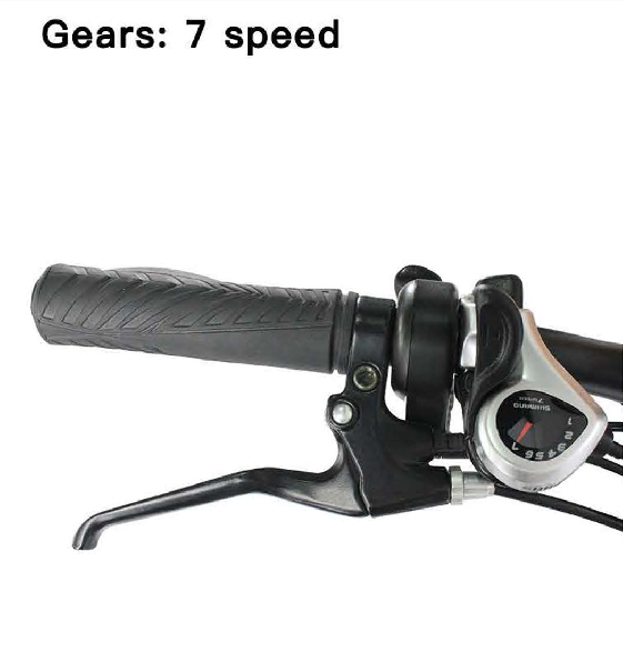 26\'\' Mountain Electric Bike for Adults Aluminum Alloy Frame 350W Motor 48V 12.8AH Removable Battery Shimano 7 Speed Suspension Fork for Various Road Conditions