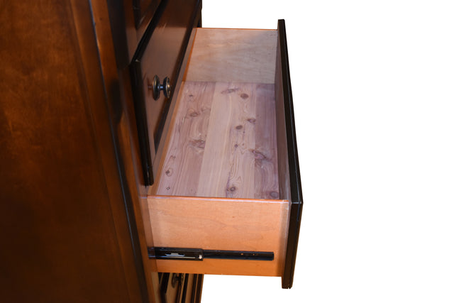 Galaxy Home Austin Chest Made with Wood in Dark Walnut Color