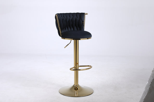 Bar Stools with Back and Footrest Counter Height Dining Chairs (2PCS/CTN)