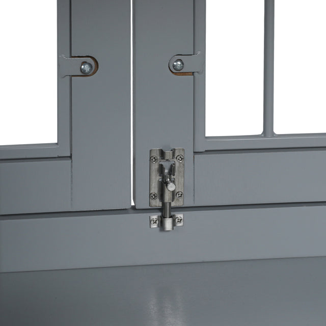 Pet house, Large Crate with Chew-Resistant Iron Bars, open from 2 directions