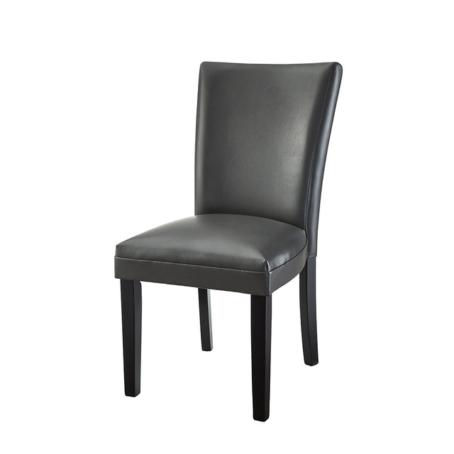 Dining chair (grey breathing leather)