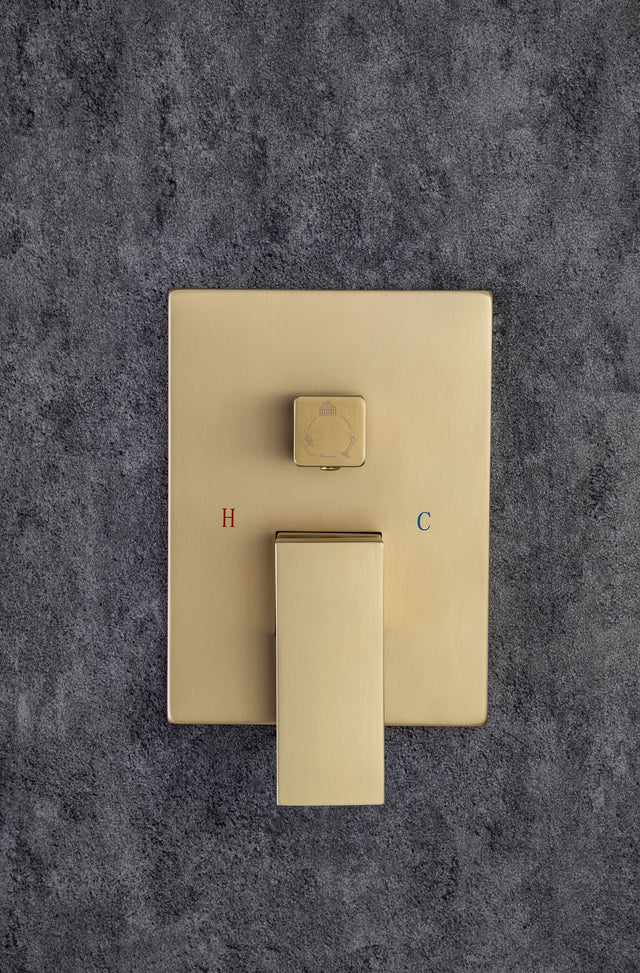 Shower Faucet Set 3-Function Bathroom Shower Fixtures with Waterfall Tub Spout Wall Mount 10 inch Rain Shower Head