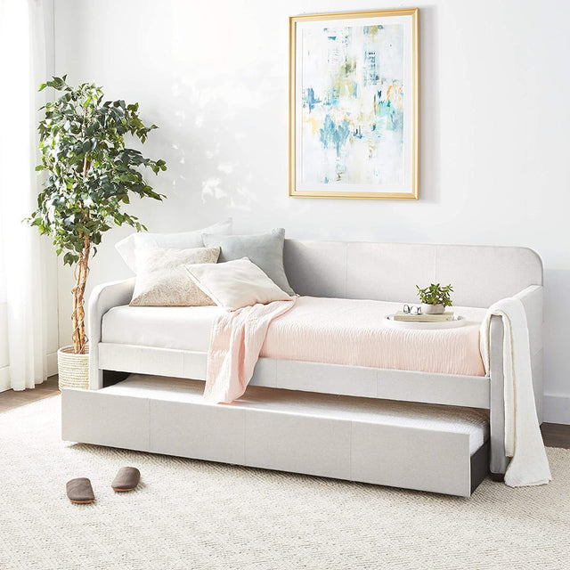 ACME Jagger Daybed & Trundle (Twin Size) in Fog Fabric 39190