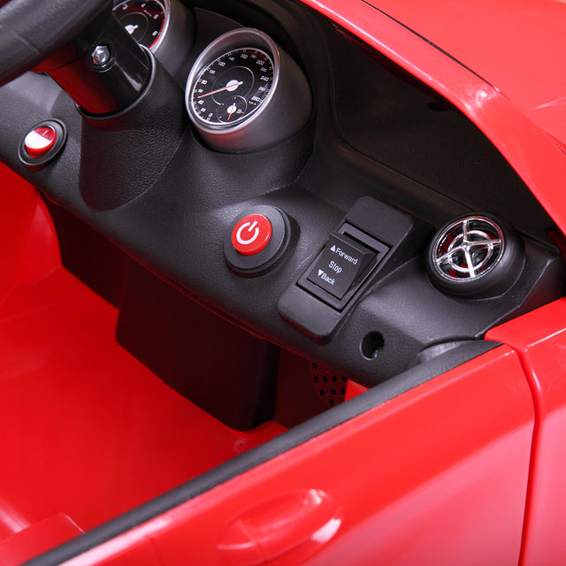 6V Licensed Mercedes Benz AMG Electric Vehicle, Kid Ride on Car with Parental Remote Control ,MP3 Player Headlights Opening Doors for Children 3-8, Red