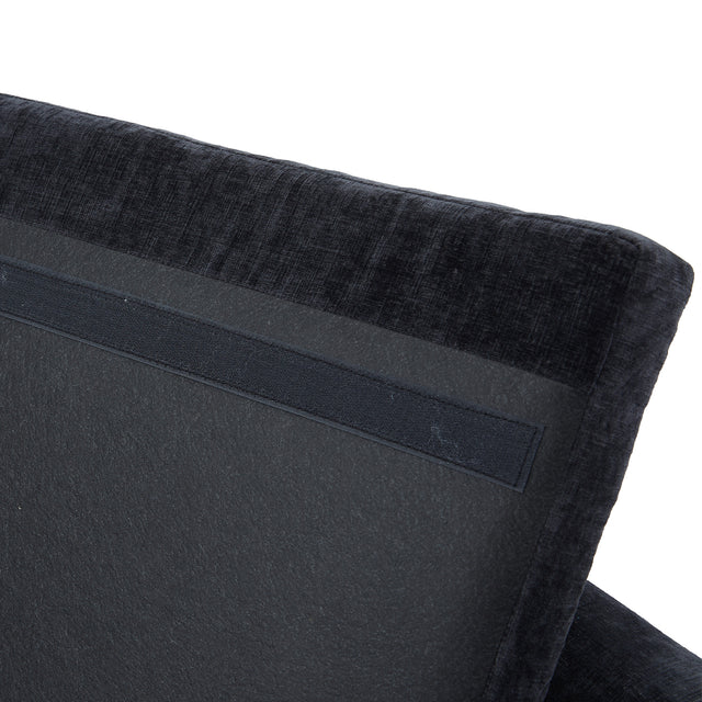 51"W Modern Chenille Loveseat Small Sofa Small Mini Room Couch Two-Seater Sofa With 2 Throw Pillows Gold Metal Legs for Small Space Office Studio Apartment Bedroom, Black Chenille