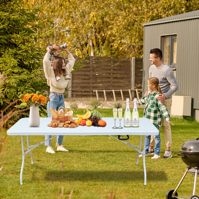 Multi-purpose outdoor folding 6ft casual picnic table game party table