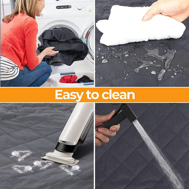 Simple Deluxe Dog Car Seat Cover for Back Seat, 100% Waterproof Pet Seat Protector with Mesh Window, Scratchproof & Nonslip Dog Hammock for Cars, Trucks, SUVs, X-Large