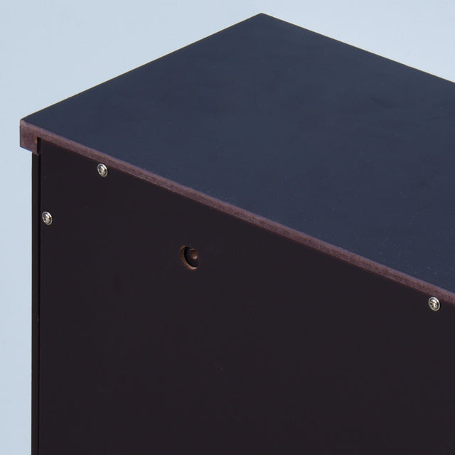 Espresso Bathroom Wall Cabinet with 2 Door Wooden Cabinet with 1 Shelf