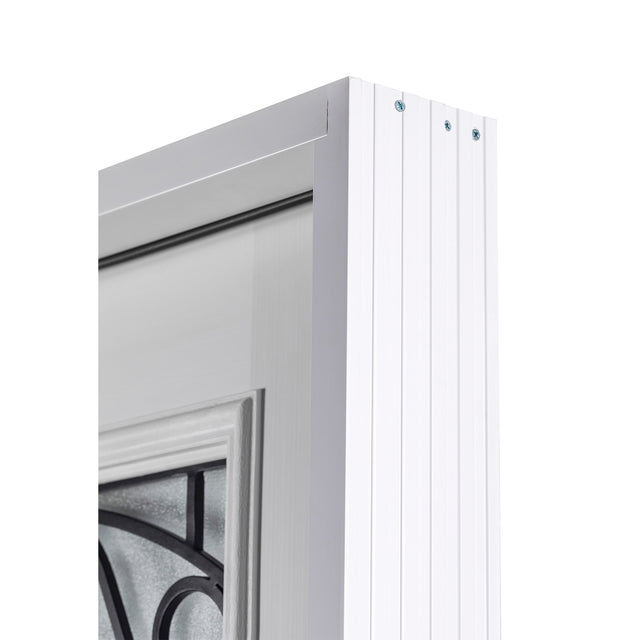 37.5inx81.5in .Right Hand Inswing Wrought Iron Fiber Glass Prehung Entry Door .