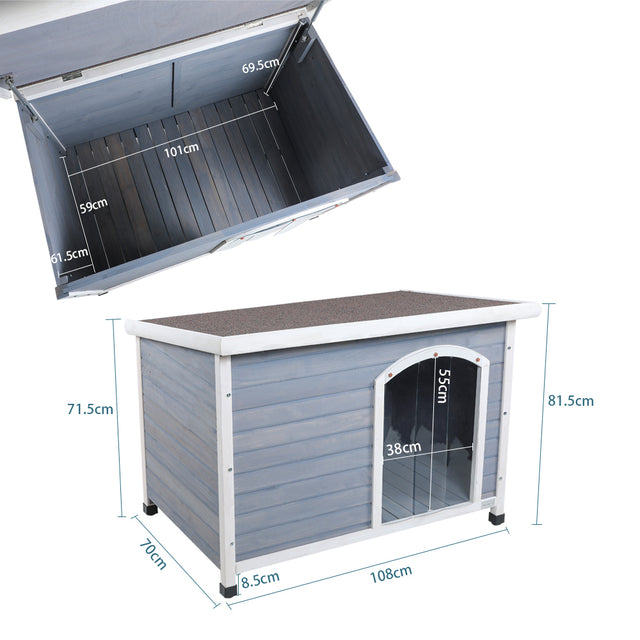 Wooden Dog Houses Weatherproof for Large Dog