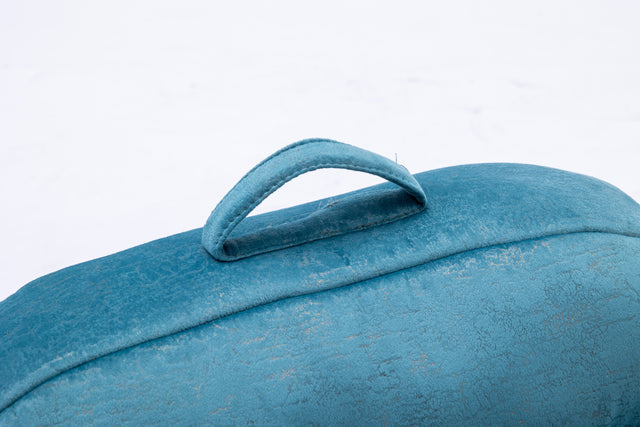 Kid's Bean Bag Chair Velvet Fabric Memory Sponge Stuffed Bean Bag Chair For Children,Blue