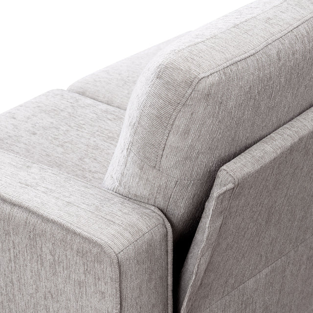 [VIDEO provided] [New]Modern 3-Piece Sofa Sets with Sturdy Metal Legs,Chenille Upholstered Couches Sets Including 3-Seat Sofa, Loveseat and Single Chair for Living Room Furniture Set (1+2+3 Seat)