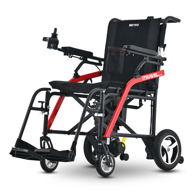 Intelligent Lightweight Foldable Electric Wheelchairs- Black