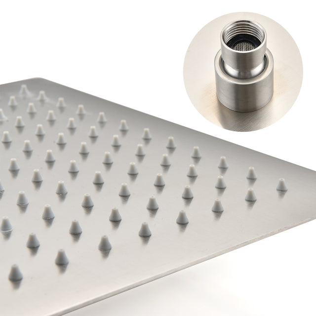 Ceiling Mounted Shower System Combo Set with Handheld and 16"Shower head