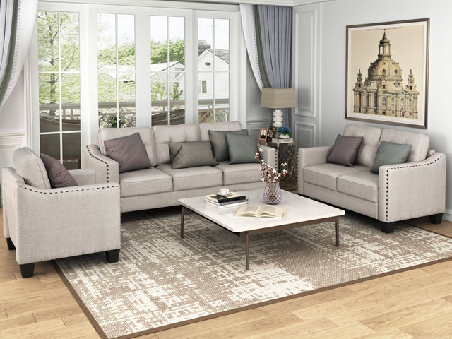 U_STYLE 3 Piece Living Room Set