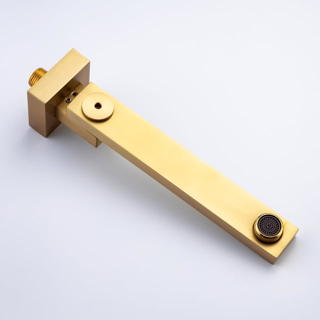 Rainfall 10 inch Shower System Bathroom Luxury Rain Mixer Silver Shower Combo Set Wall Mounted Shower Head Systems with High Pressure Head Hand Held Square Shower Head Polished Chrome Rough-in Valve