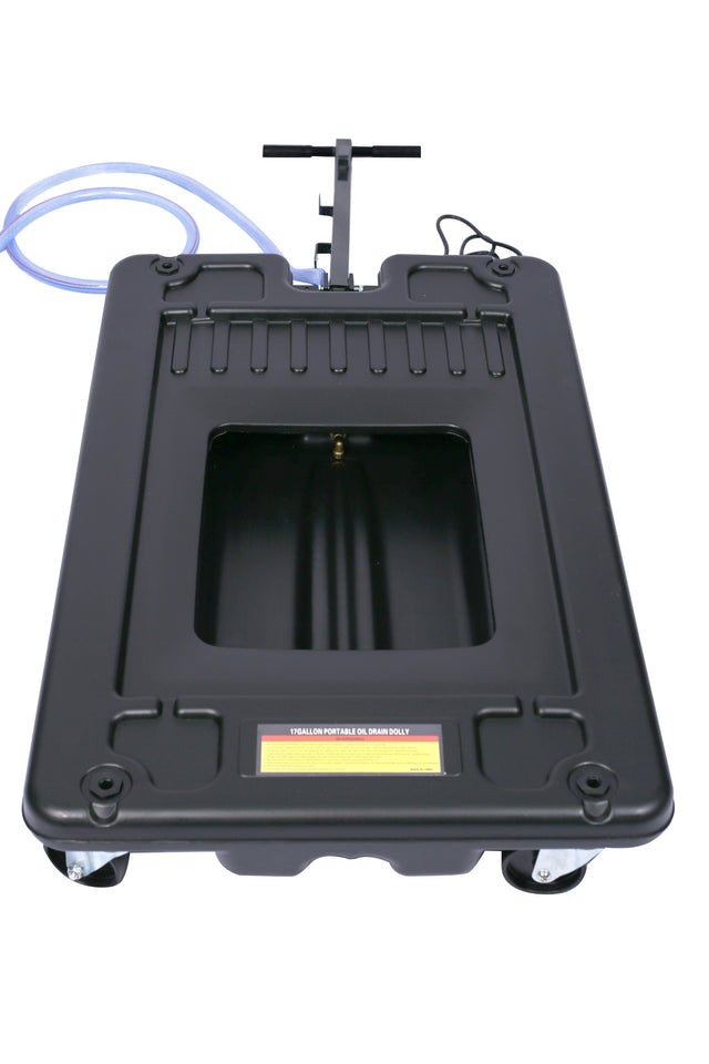 17 GALLON LOW PROFILE OIL DRAIN, with electric pump
